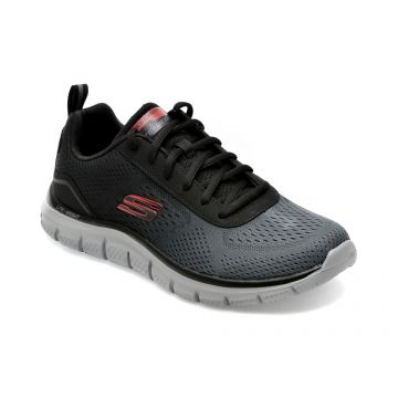 Pantofi sport SKECHERS gri, TRACK, din material textil