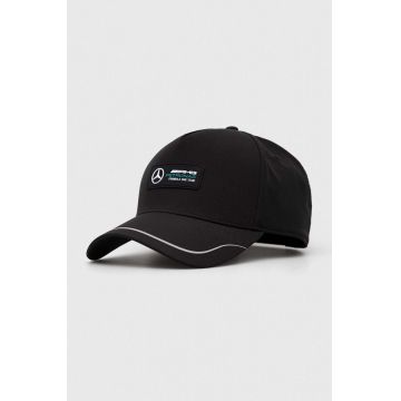 Puma sapca culoarea negru, cu imprimeu