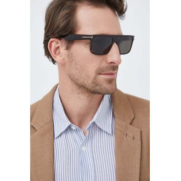 Tom Ford ochelari de soare barbati, culoarea maro