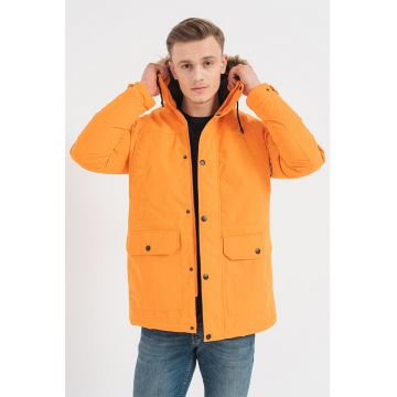 Jack & Jones - Geaca cu gluga si garnitura de blana sintetica Winner