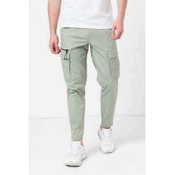 Pantaloni cargo cu croiala conica Ace Dex