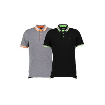 Jack & Jones - Set de tricouri polo slim fit - 2 piese