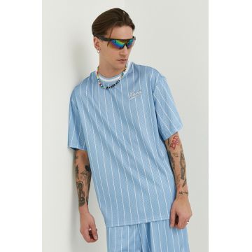 Karl Kani tricou barbati, culoarea turcoaz, modelator