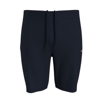 Pantaloni scurti cu snururi si detalii logo - pentru antrenament