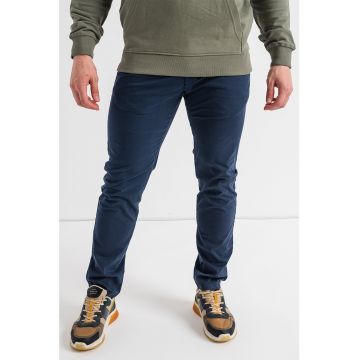 Pantaloni slim fit din amestec de bumbac