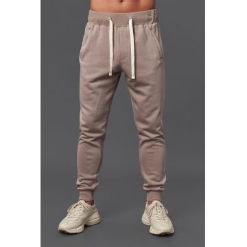 Pantaloni sport din amestec de bumbac cu imprimeu logo discret