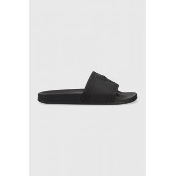Karl Lagerfeld papuci KONDO barbati, culoarea negru, KL70009