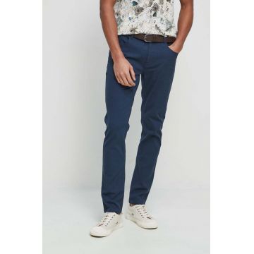 Medicine pantaloni barbati, culoarea albastru marin, mulata