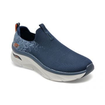 Pantofi sport SKECHERS bleumarin, ARCH FIT, din material textil