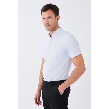 Camasa slim fit cu maneci scurte
