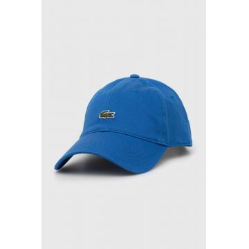 Lacoste șapcă de baseball din bumbac culoarea albastru marin, cu imprimeu RK0491-031