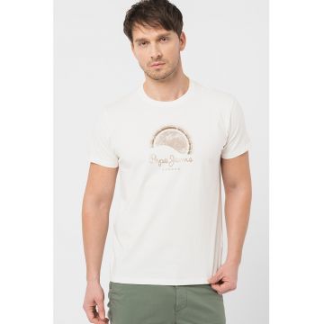 Tricou de bumbac cu logo