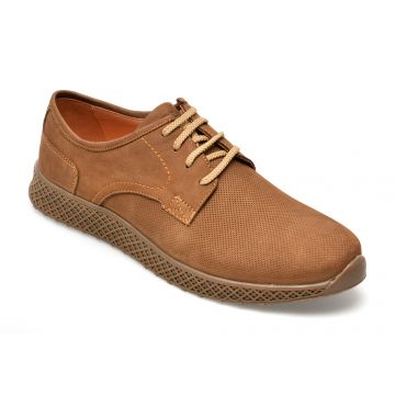 Pantofi GRYXX maro, 911322, din nabuc