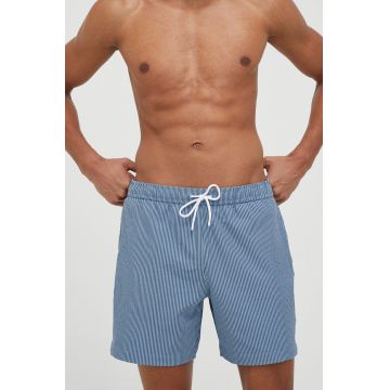 Abercrombie & Fitch pantaloni scurti de baie culoarea albastru marin