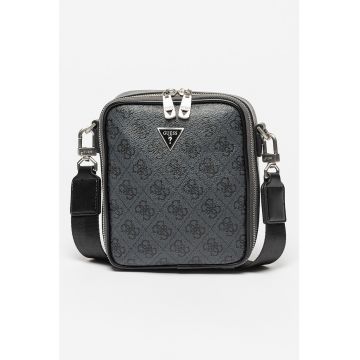 Geanta crossbody de piele ecologica cu logo Vezzola