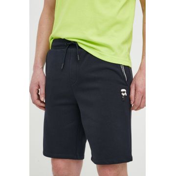 Karl Lagerfeld pantaloni scurți bărbați, culoarea bleumarin 500900.705897