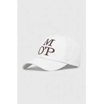Marc O'Polo șapcă de baseball din bumbac culoarea alb, modelator
