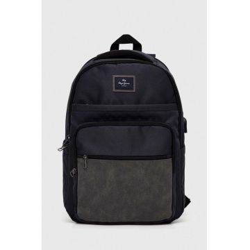 Pepe Jeans rucsac barbati, culoarea albastru marin, mare, neted