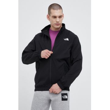 The North Face geaca ZUMU JACKET barbati, culoarea negru, de tranzitie