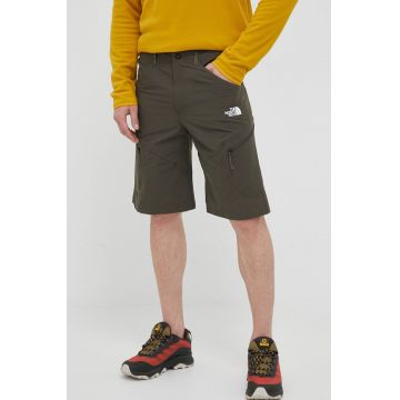 The North Face pantaloni scurți outdoor Exploration culoarea verde