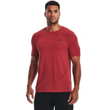 Tricou cu imprimeu logo -pentru fitness Seamless Grid