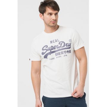 Tricou din bumbac cu imprimeu logo Vintage