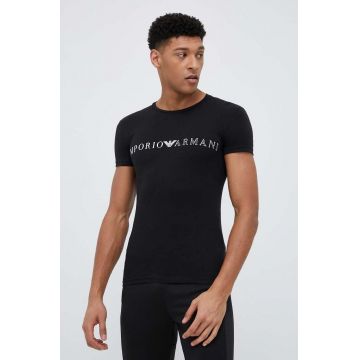 Emporio Armani Underwear tricou lounge culoarea negru, modelator