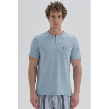 Tricou de pijama cu decolteu rotund