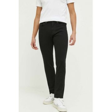 Abercrombie & Fitch jeansi barbati, culoarea negru