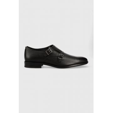 BOSS pantofi de piele Colby barbati, culoarea negru, 50492956
