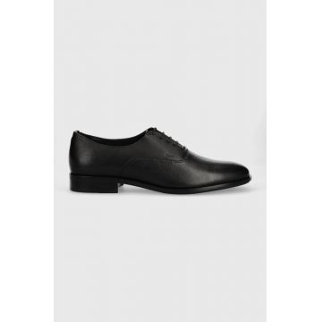 BOSS pantofi de piele Colby barbati, culoarea negru, 50492957