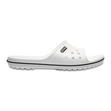 Papuci Crocs Crocband II Slide Alb - White/Black