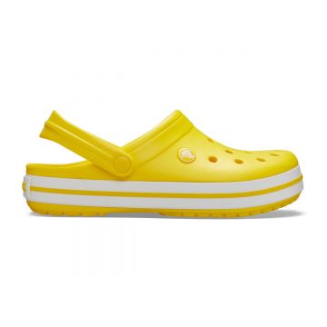 Saboti Crocs Crocband Galben - Lemon/White