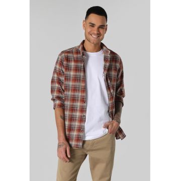 Camasa in carouri cu guler clasic Camasa in carouri cu guler clasic