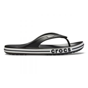 Șlapi Crocs Bayaband Flip Negru - Black/White