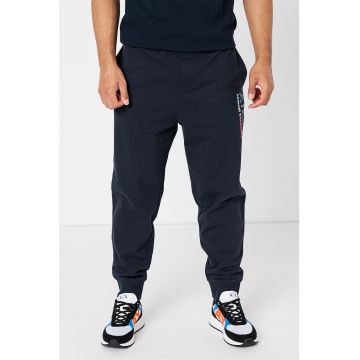 Pantaloni sport de bumbac cu imprimeu logo