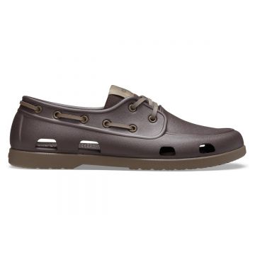 Pantofi Crocs Men's Classic Boat Shoe Maro - Espresso/Walnut