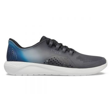 Pantofi Crocs Men's LiteRide Color Dip Pacer Negru - Black/Almost White