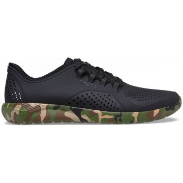 Pantofi Crocs Men's LiteRide Printed Camo Pacer Negru - Black/Multi