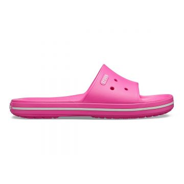 Papuci Crocs Crocband III Slide Roz - Electric Pink/White