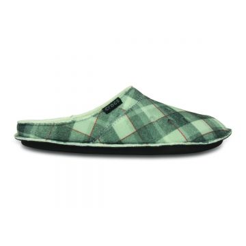Papuci de casa Crocs Classic Plaid Slipper Negru - Black/Oatmeal