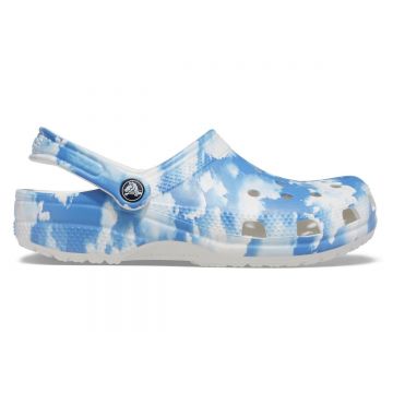 Saboți Crocs Classic Out of this World II Clog Alb - White