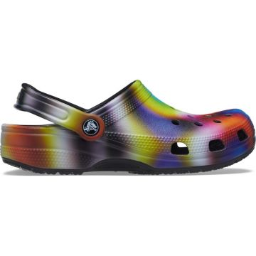 Saboti Classic Crocs Solarized Clog Negru - Black/Multi