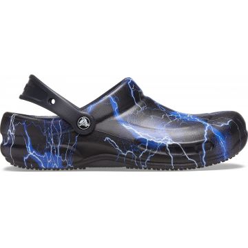 Saboti Crocs Bistro Graphic Clog Negru - Black/Lightning Bolts