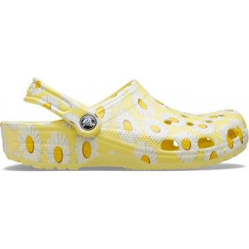 Saboti Crocs Classic Vacay Vibes Clog Galben - Yellow/Daisy