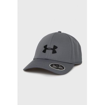 Under Armour șapcă  1369781 culoarea gri, neted 1369781-001