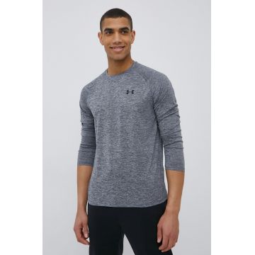 Under Armour mânecă lungă de antrenament Tech 2.0 culoarea gri, neted