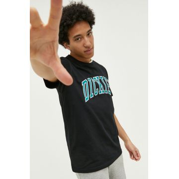 Dickies tricou din bumbac culoarea negru, cu imprimeu