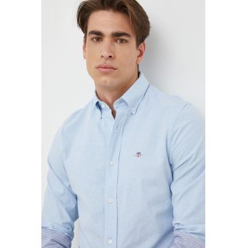 Gant camasa din bumbac barbati, cu guler button-down, slim