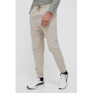 Jack Wolfskin pantaloni barbati, culoarea bej